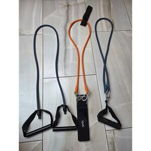 SPRI Resistance Band Set Blue Orange Exercise Tubes Handles Ankle Strap E1